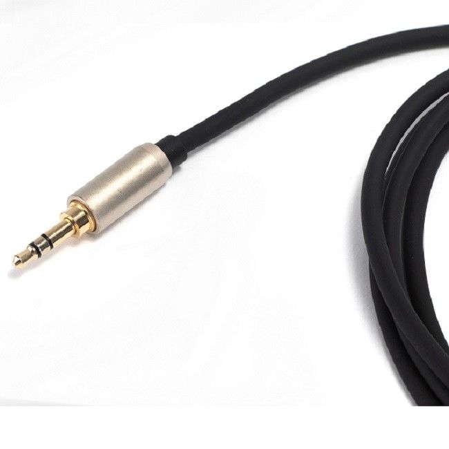 3.5 ملم ذكر إلى RCA مزدوج ذكر Y كابل صوتي أسود طول كابل مختلف