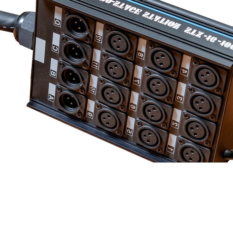 20 قناة كابل الثعبان ذات الملف المنخفض XLR إرسال لوحة الدائرة XLR المجزئة 100 قدم