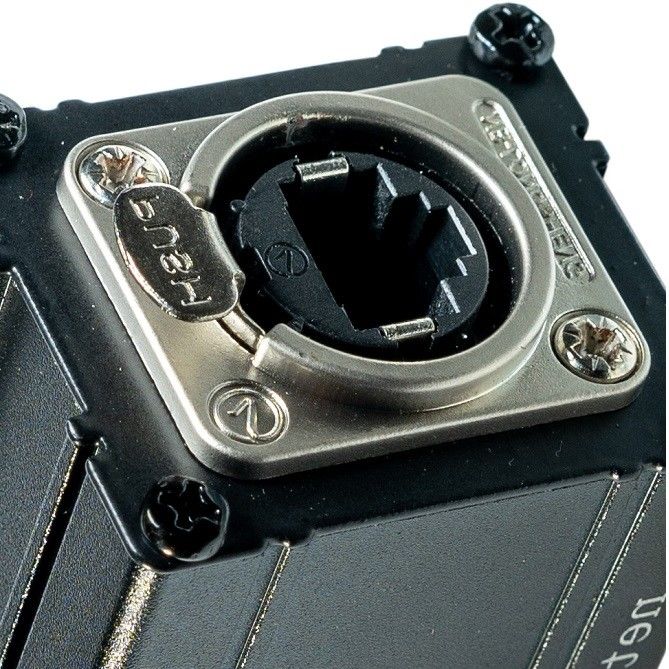 كابل تقسيم الشبكة XLR 4 قناة 3-Pin Multi Snake Receiver إلى كابل إثيركون واحد Rj45