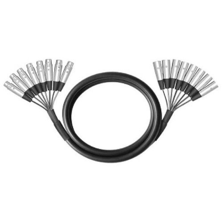 8 طريق كابل متعدد النواة XLR الذكر إلى XLR الإناث 8 قناة كابل الثعبان