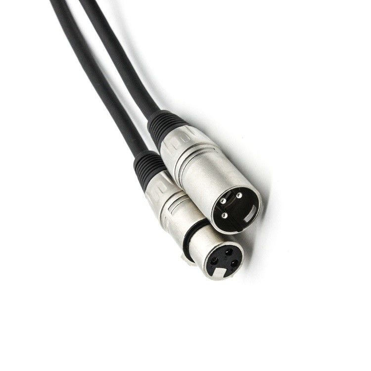 6.5 ملم XLR سلك الميكروفون 30ft مع موصل النحاس الخالي من الأكسجين للمتكلمين
