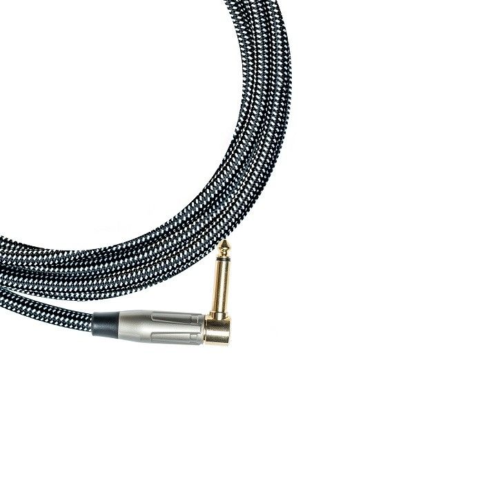 100% OEM غيتار كابل أداة ربط كابل قماش التوييد مستقيم إلى الزاوية كابل مكبر
