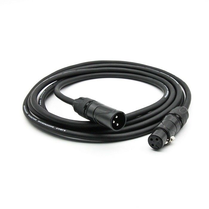 AWG 24 كابلات الميكروفون XLR الأسود XLR الذكور إلى XLR كابلات الميكروفون الإناث للخلاط