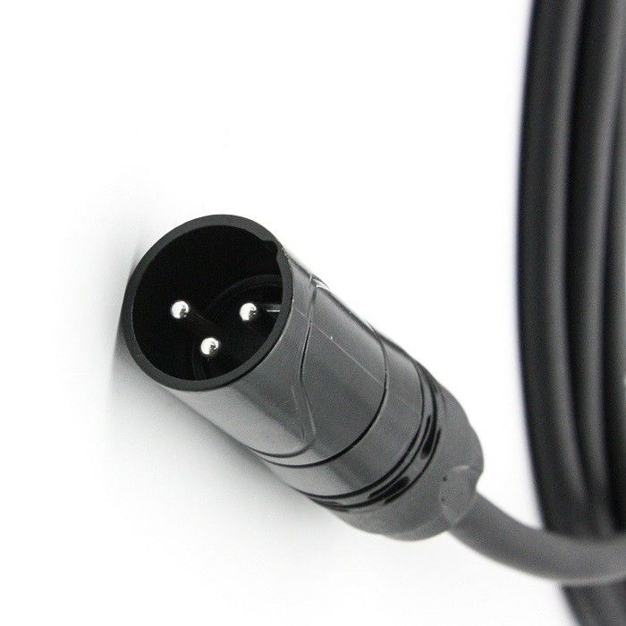 AWG 24 كابلات الميكروفون XLR الأسود XLR الذكور إلى XLR كابلات الميكروفون الإناث للخلاط