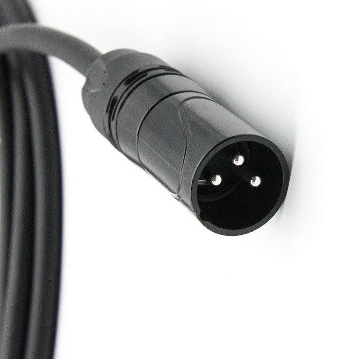 5m 6m XLR كابل الميكروفون OFC كابلات الميكروفون 3 Pin XLR-XLR الأسلاك السوداء