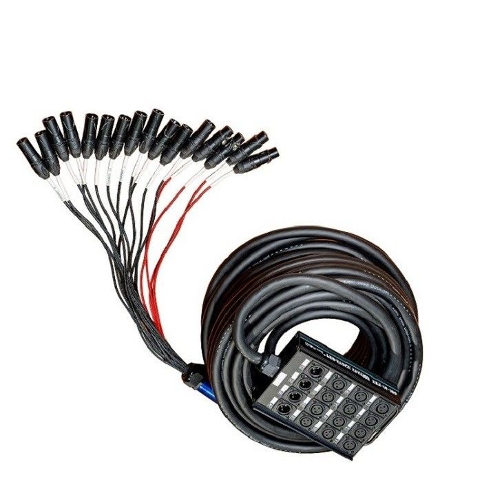 100ft 24 قناة الصوت ثعبان كابل XLR إرسال المجلس ثعبان كابل XLR كابل القسمة