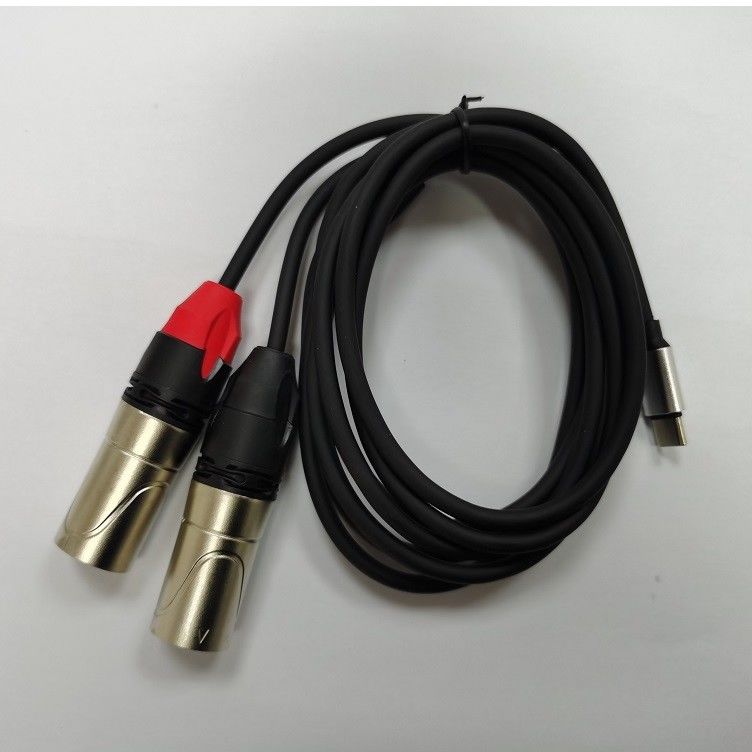 DAC C إلى كابل صوتي ذكر مزدوج XLR Y Splitter مدمج في شريحة DAC قوية