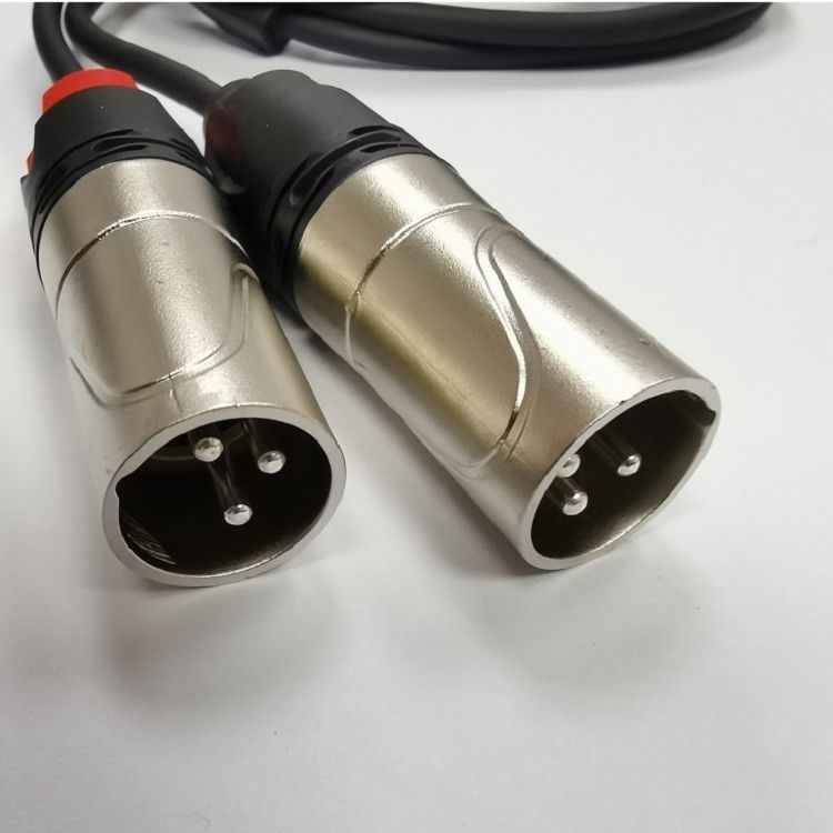 DAC C إلى كابل صوتي ذكر مزدوج XLR Y Splitter مدمج في شريحة DAC قوية